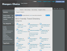 Tablet Screenshot of hangerschoice.com